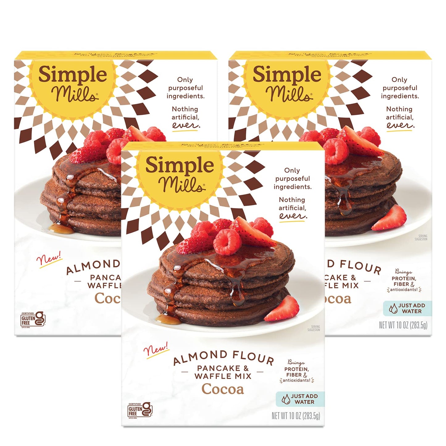 Simple Mills Almond Flour Pancake Mix & Waffle Mix, Gluten Free, Made with whole foods, (Packaging May Vary), 10.7 Ounce (Pack of 1)