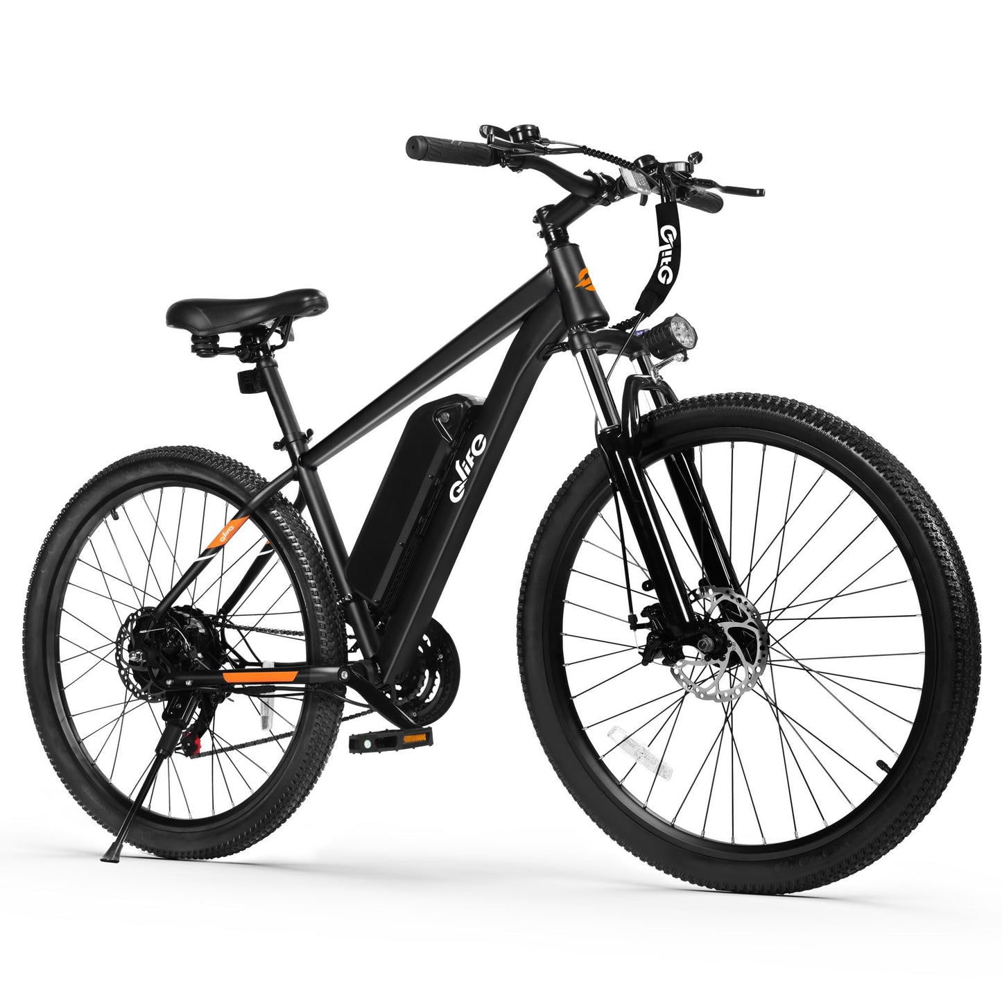 Racer Electric Bike for Adults - 21-Speed Mountain Lightweight Ebike with Peak 750W 22MPH Brushless Motor, 375Wh Removable Battery, 26X2.1 Tire Step Over E-MTB, Up to 40 Miles