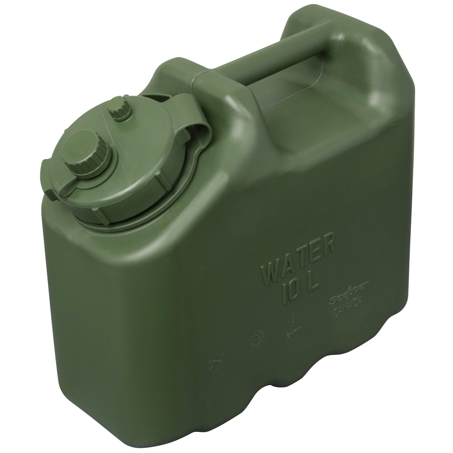 Scepter 2.5 Gallon True Military BPA Free Water Container, Food Grade Water Jug for Camping and Emergency Storage
