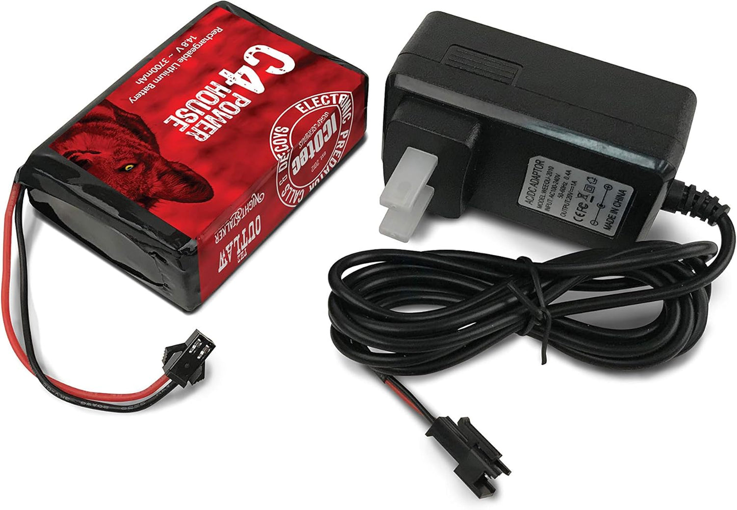 Icotec Renegade+ Programmable Predator Call with Bluetooth and a C4 Power House Rechagreable Lithium Battery