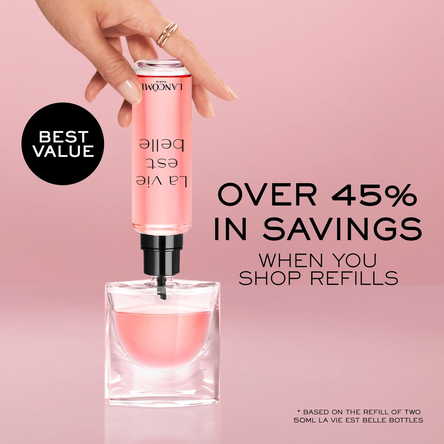 Lancôme La Vie Est Belle Eau de Parfum - Long Lasting Fragrance with Notes of Iris, Earthy Patchouli, Warm Vanilla & Spun Sugar - Floral & Sweet Women's Perfume, 3.4 Fl Oz