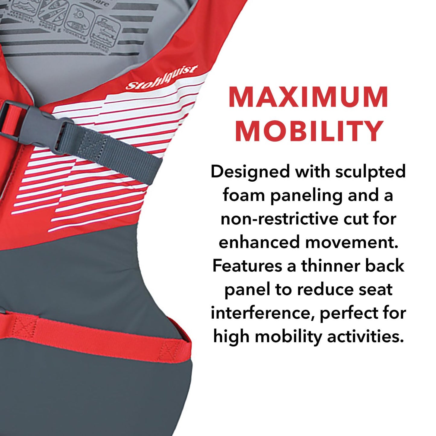 Stohlquist Universal Fit Adult Life Jacket PFD (2 and 4 Pack) Coast Guard Approved for Men and Women 90+ lbs, Lightweight Neoprene and Adjustable, Ideal for Boating, Kayaking & Water Sports
