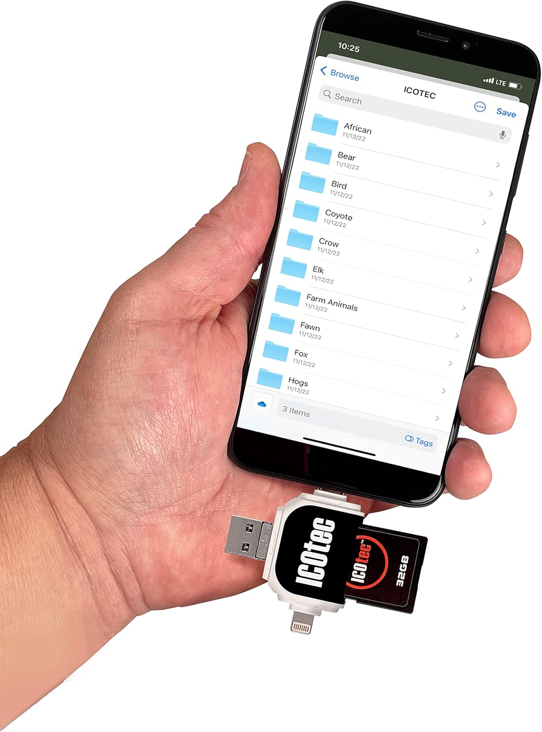 SD Card Reader for Smartphone File Transfer