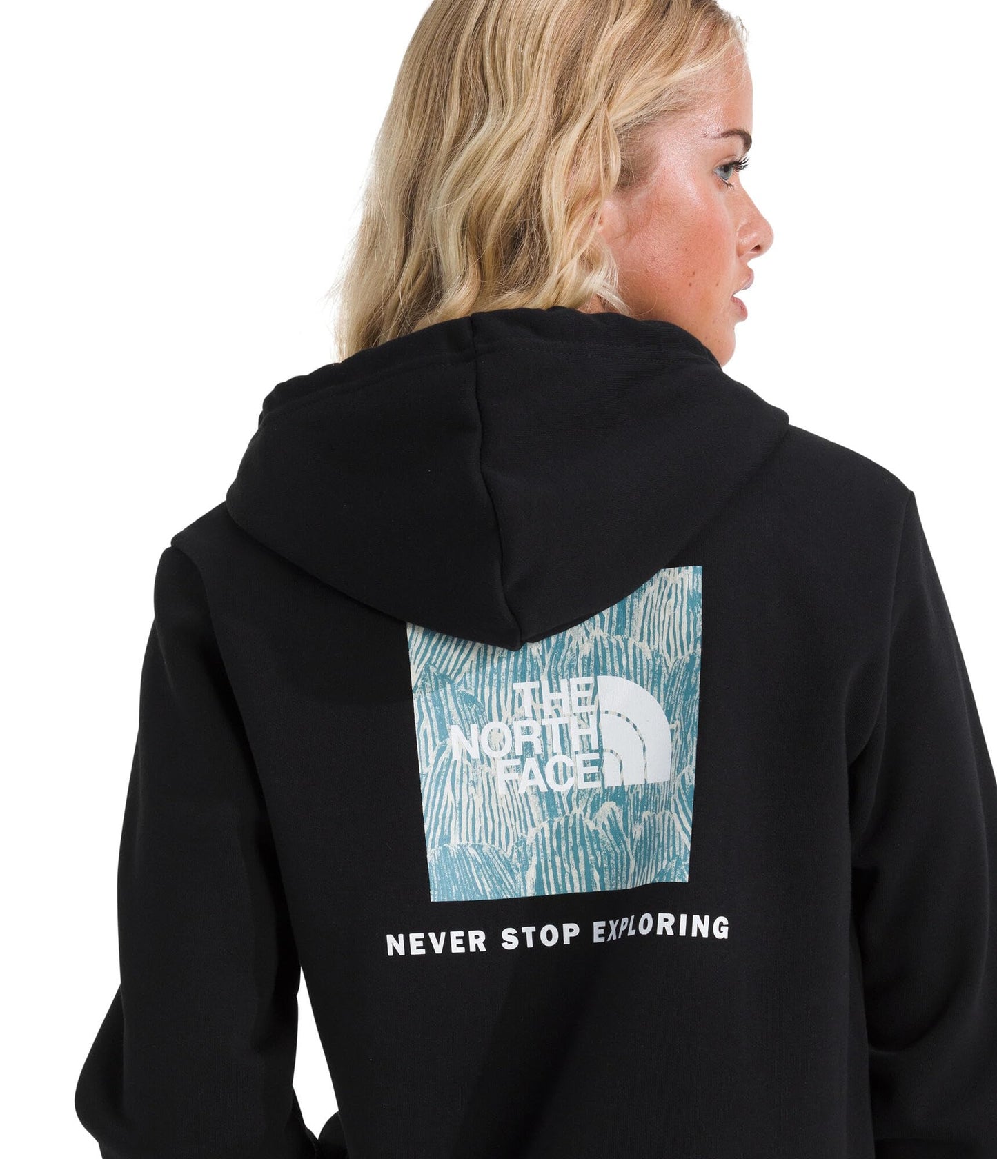 THE NORTH FACE Women's Evolution Box NSE Fill Graphic Hoodie | 2 Piece Hood With Adjustable Drawcord