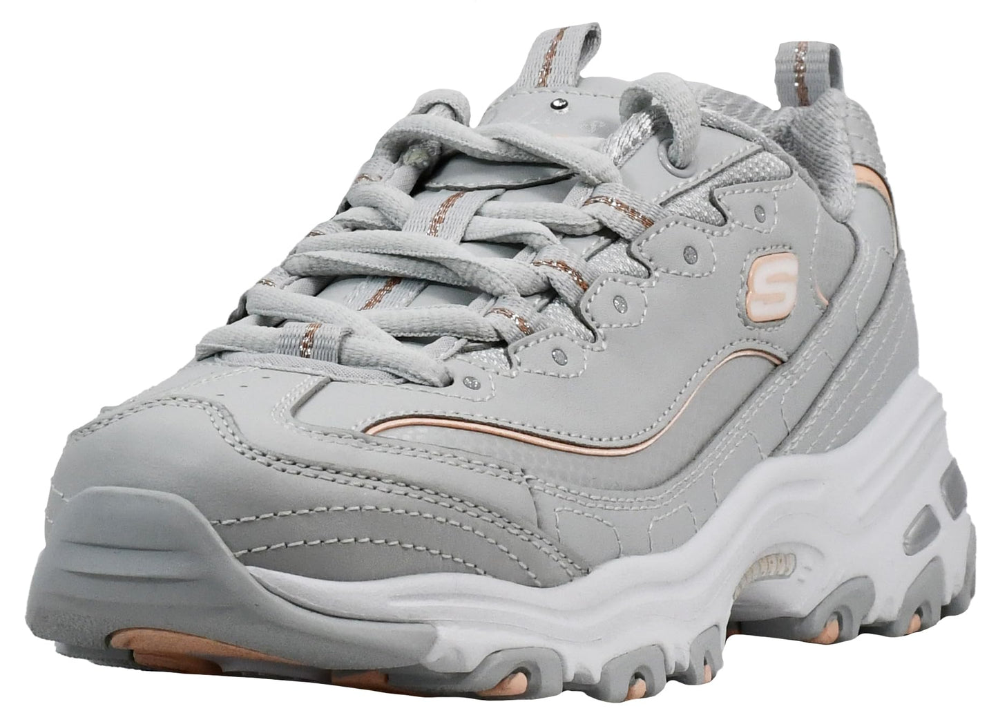 Skechers Women's D'Lites Fresh Start Memory Foam Lace-up Sneaker Fashion
