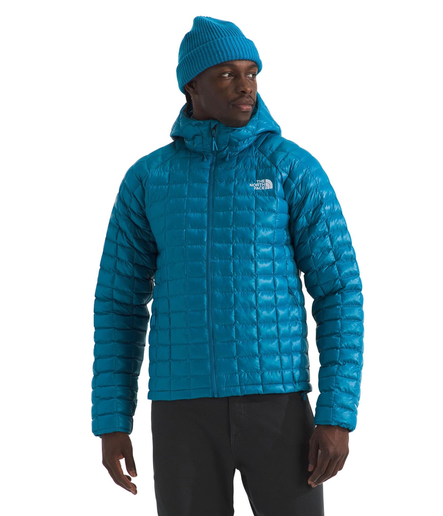 THE NORTH FACE Men's Thermoball Hooded Jacket | Lightweight, Wind & Water Resistant Fabric, Synthetic Insulation