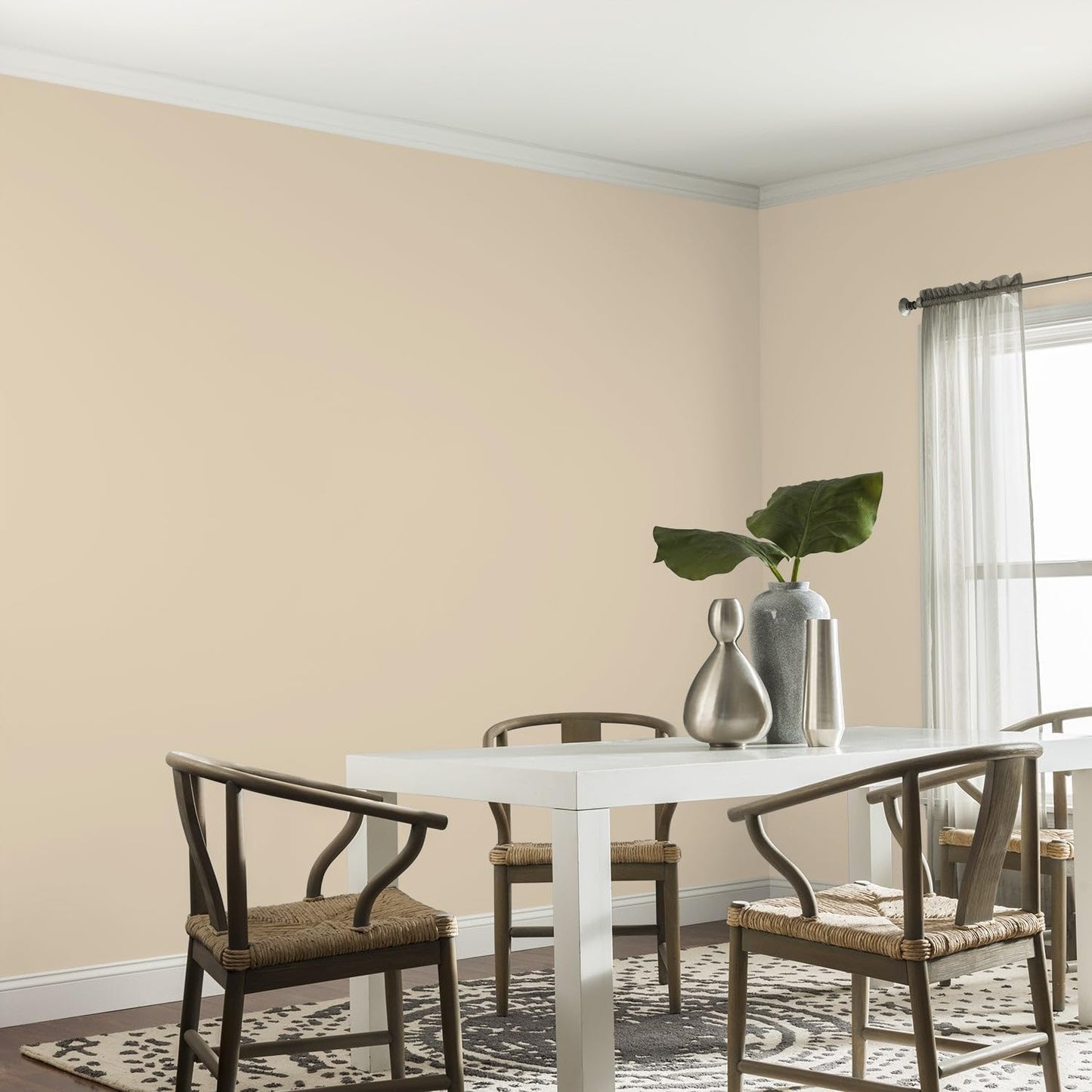 Glidden Interior Paint + Primer: Beige/Toasted Almond, One Coat, Semi-Gloss, 1-Quart