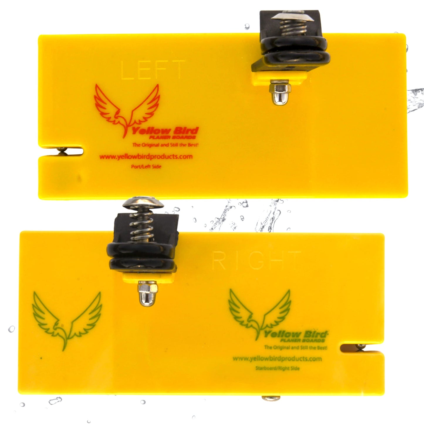 Yellow Bird Fishing Products 2 Pack Planer Boards Kits - Availible in 4 Sizes in Both Starboard/Port Side