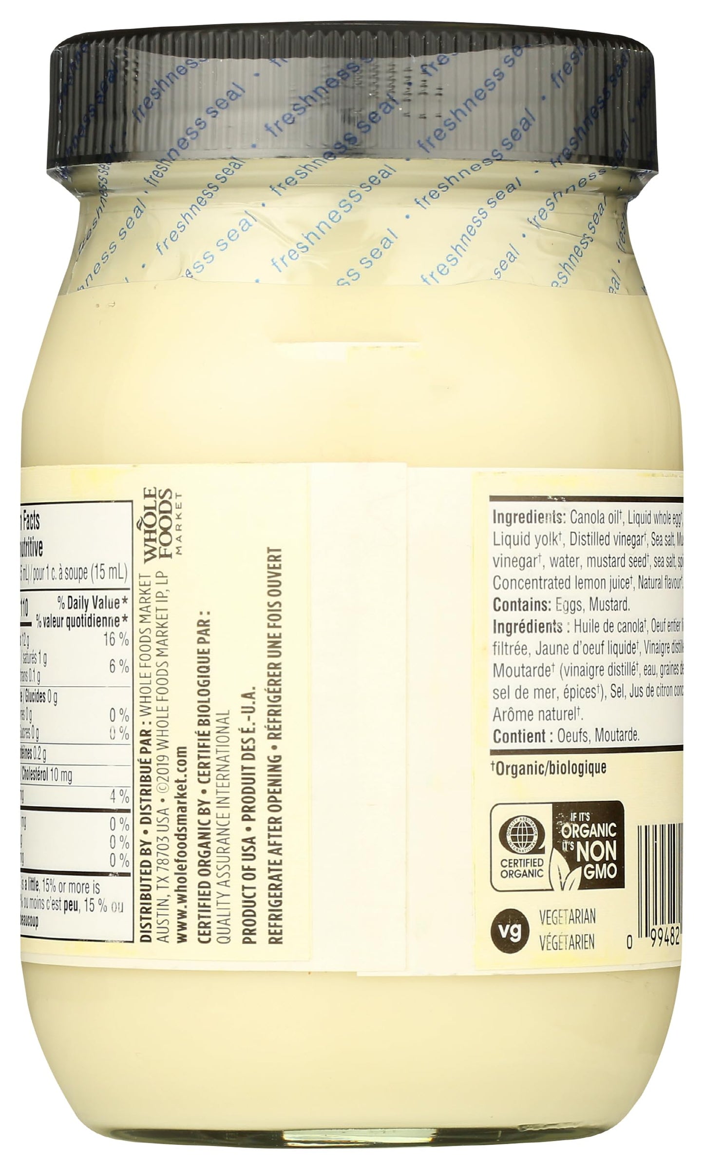 365 by Whole Foods Market, Organic Mayonnaise, 16 Fl Oz