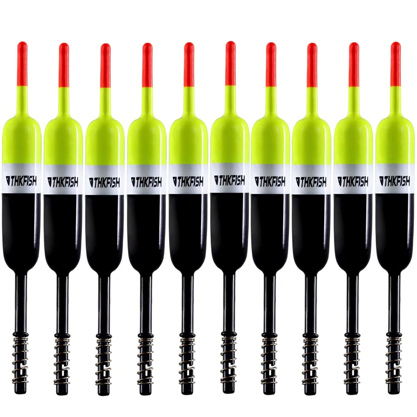 THKFISH Fishing Bobbers Fishing Floats and Bobbers Slip Bobbers for Fishing Balsa Floats Crappie Fishing Bobbers Fixed Bobber (1.5"X0.59"X5.4") (2.5"X0.59"X5.4")