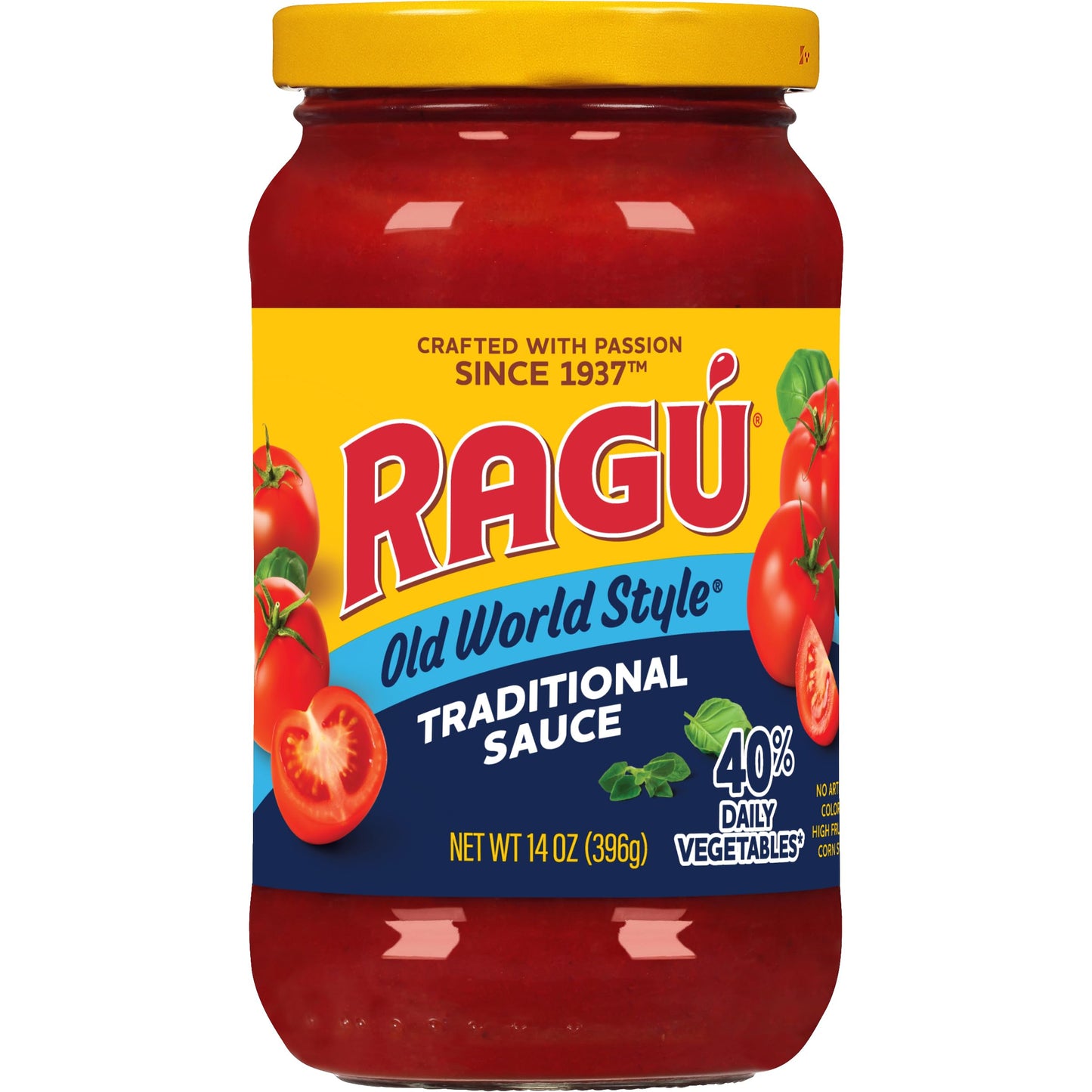 Ragu Old World Style Traditional Sauce, Made with Olive Oil, Perfect for Italian Style Meals at Home, 45 OZ