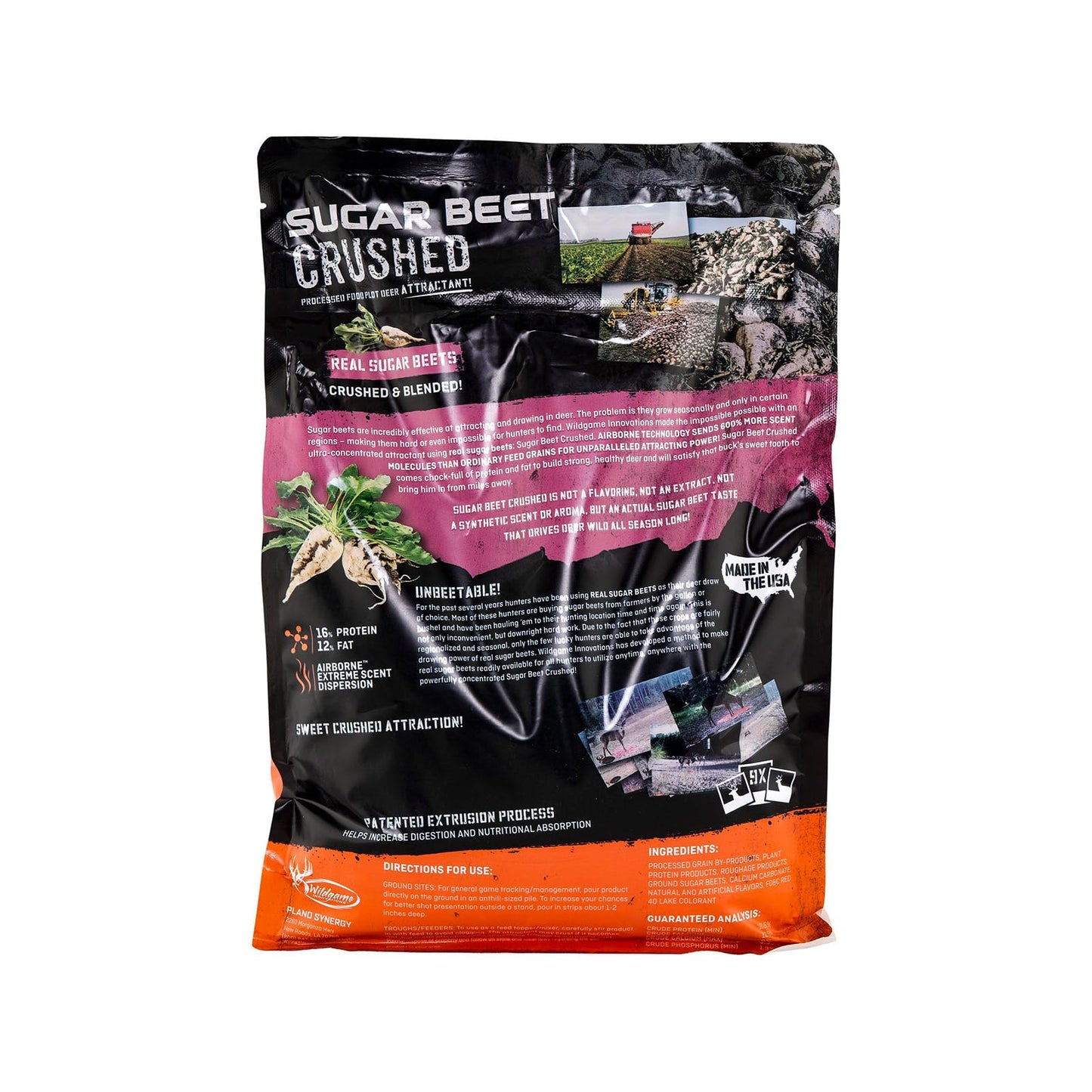 Wildgame Innovations Sugar Beet Crushed Deer Attractant | Effective Ultra-Concentrated Nutrient-Filled Deer Feed with Real Sugar Beets