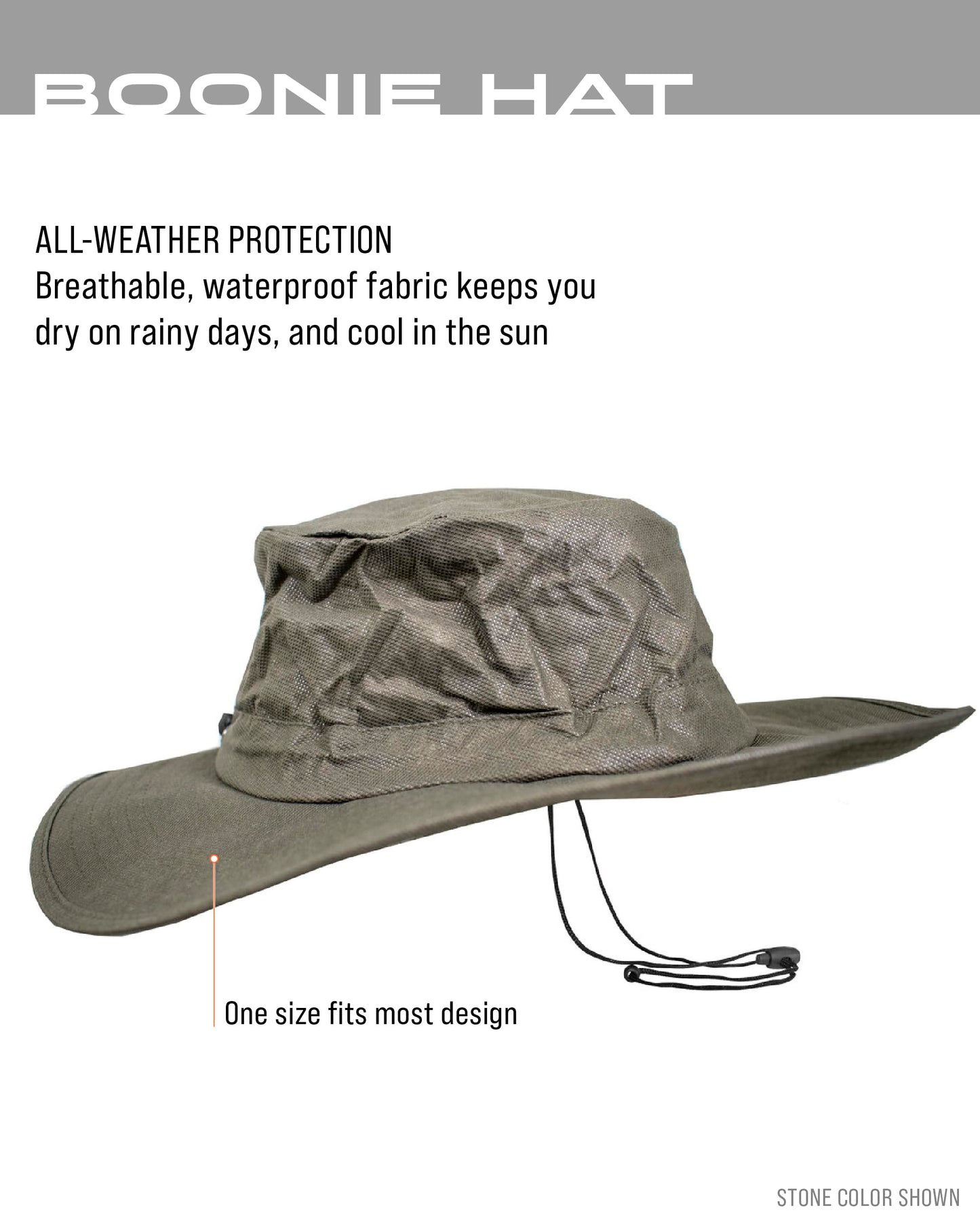 FROGG TOGGS Boonie Hat – Fishing Hat Offers Waterproof, Breathable, Sun Protection