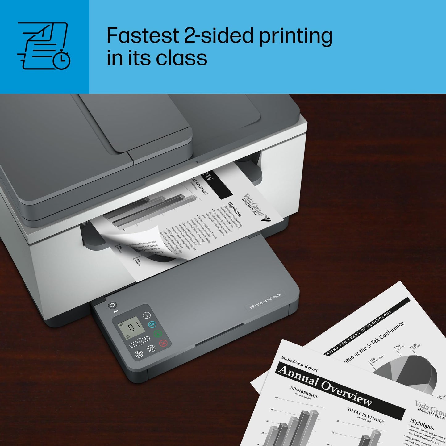 HP LaserJet MFP M234sdw Wireless Black & White Printer, Print, scan, copy, Fast speeds, Easy setup, Mobile printing, Best-for-small teams