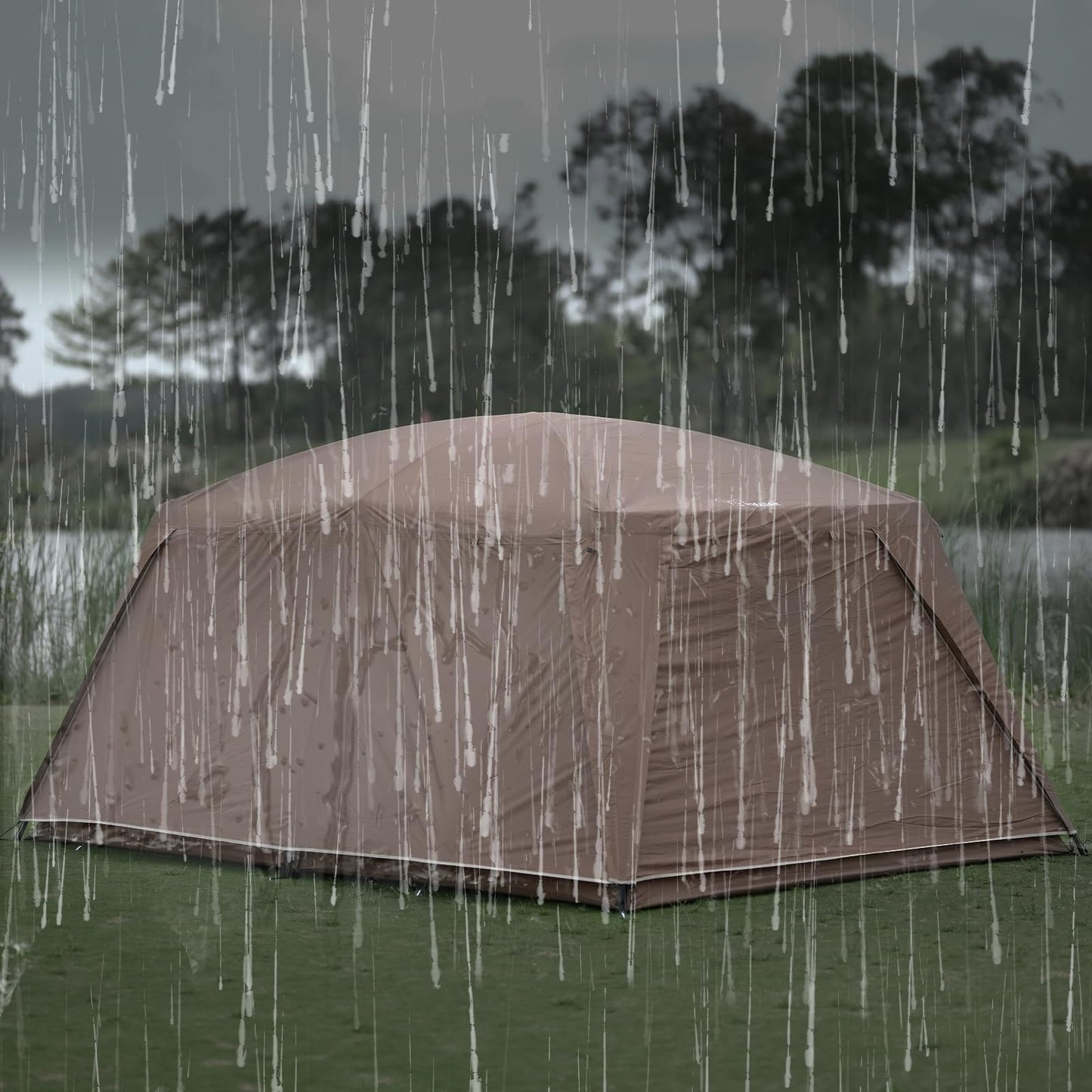 Vidalido 8-10 Person Camping Tent with 3 Door 2 Room Large Family Cabin Tents, Double Layer Waterproof Portable Glamping Tent, Big Tents for Outdoor Picnic Camping Hiking and Family Gathering