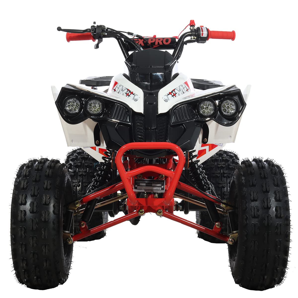 X-PRO Storm 125 125cc ATV Quad Adults ATV 4 Wheelers Youth 4 wheeler ATVs Big Boys ATVs Quads (Orange)
