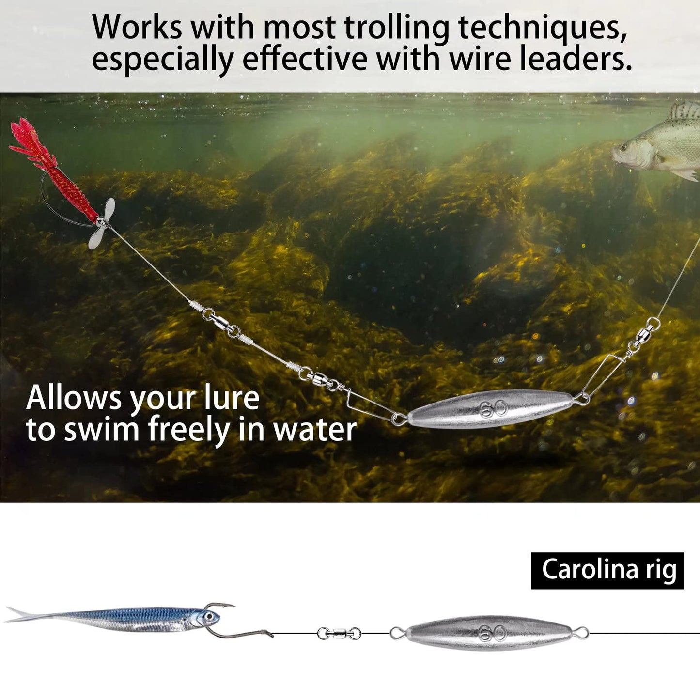 THKFISH Fishing Weights Kit - Inline, Trolling, Double Ring, Tor-pedo, Catfishing, Saltwater & Surf Fishing Weights - Coin, Disc & Pyramid Sinkers