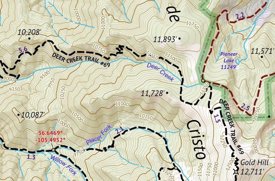 Outdoor Trail Maps Northen New Mexico Pack - New Mexico Hiking (2023)