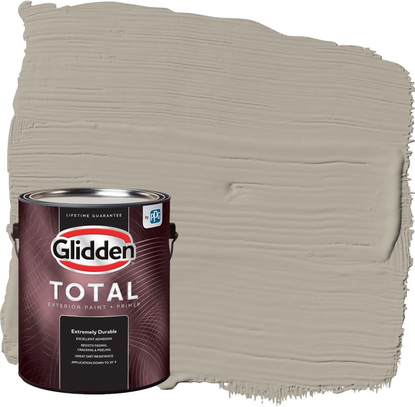 Glidden Exterior Paint + Primer: Beige/Pony Tail, One Coat, Semi-Gloss, 1-Gallon