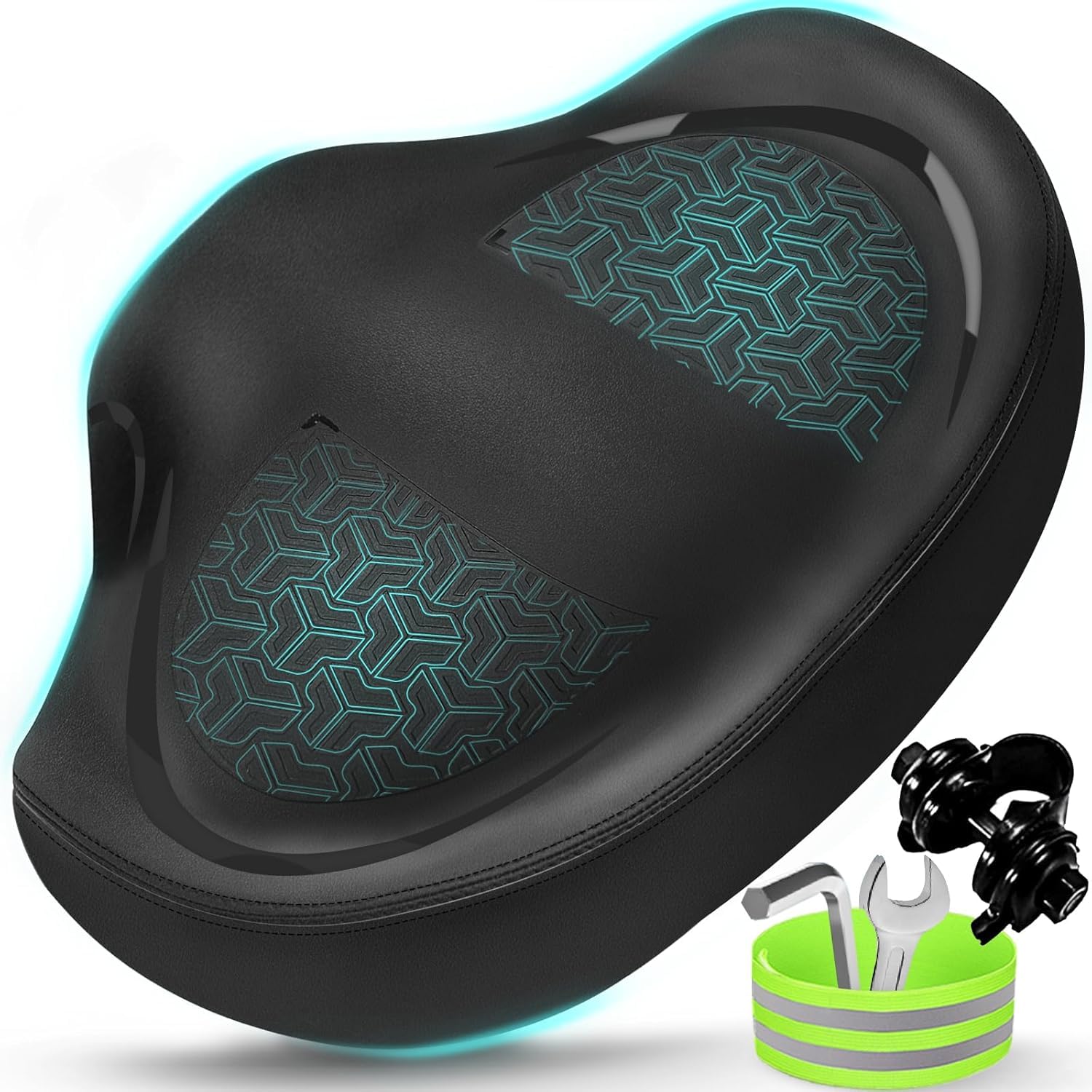 exercise bike bicycle seat adapter change stationary bike seats Noseless Bike Seat Cushion for Men & Women