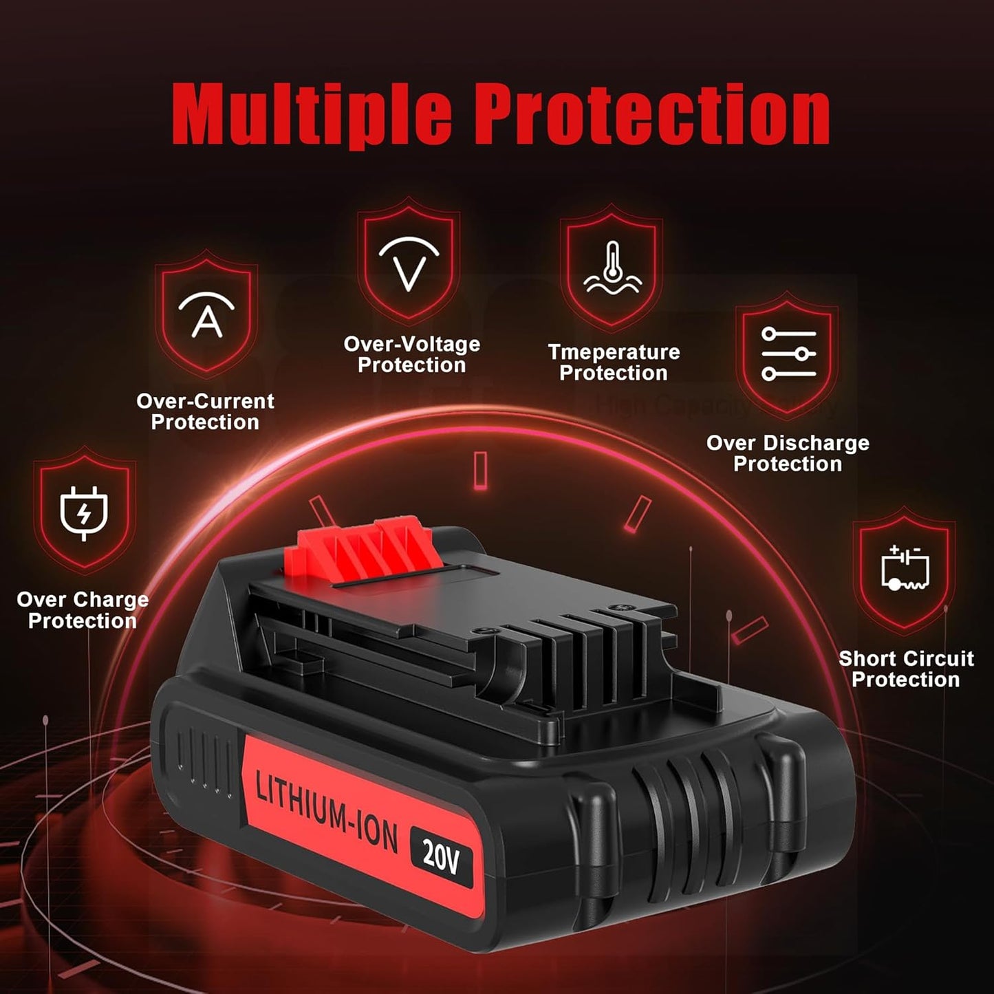 Upgraded 2Pack 20v Max 4000mAh Replacement for Black and Decker 20V Battery Lithium MAX Compatible with Black Decker 20 Volt Battery LBXR20 LB20 LBX20 LBX4020 LBXR2040 LST220 Cordless Power Tools
