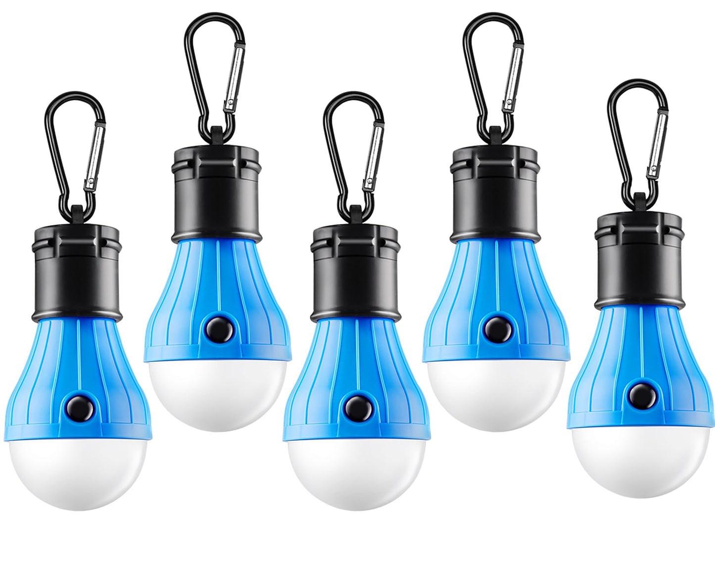 Tent Lamp Portable LED Tent Lights 4 Packs Hook Hurricane Emergency Lights LED Camping Light Bulb Camping Tent Lantern Bulb Camping Equipment for Camping Hiking Backpacking Fishing Outage