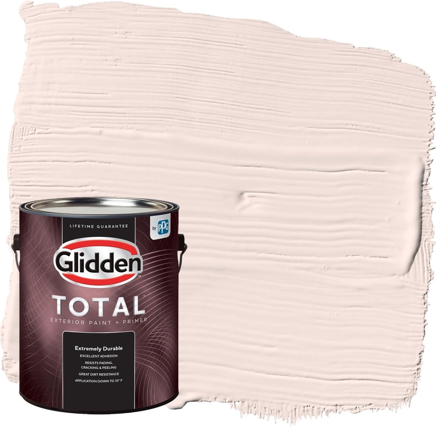 Glidden Exterior Paint + Primer: Pink/Ballet Slipper, One Coat, Semi-Gloss, 1-Gallon