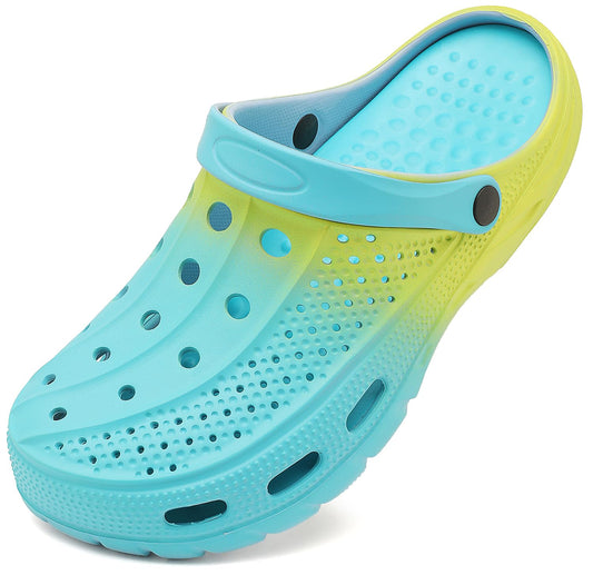 ChayChax Men's and Women's Arch Support Clogs Garden Shoes Slip-on Outdoor Beach Slippers with Removable Cushion Footbed