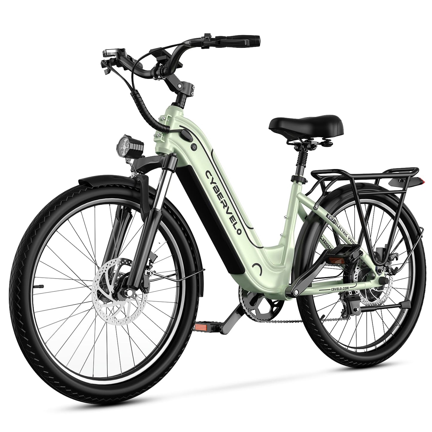 1000 Peak Electric Bike for Adults,up 80 Miles Removable Battery Ebike, 26" Electric E Bike with 7-Speed,Adult Electric Bicycles for Commute Beach Snow Womens All Terrain