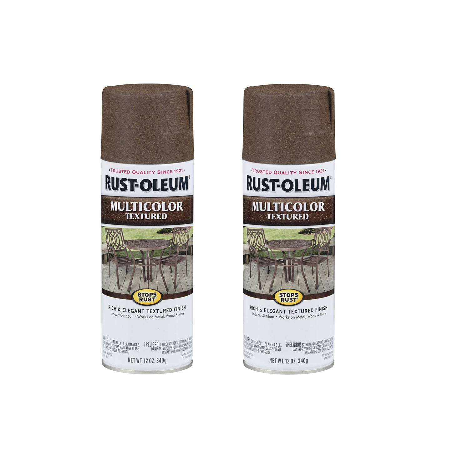 Rust-Oleum 223524-6PK Stops Rust Multi-Color Textured Spray Paint, 12 oz, Desert Bisque, 6 Pack, Beige