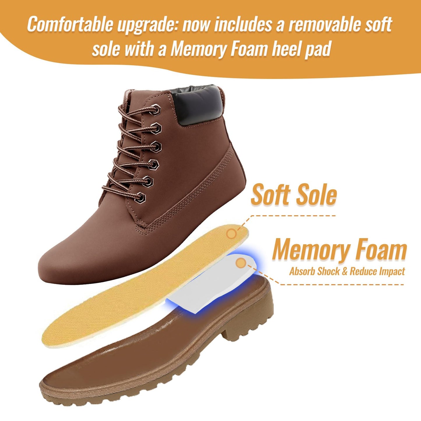 Women's Work Boots Hiking - Waterproof Outdoor Construction Motorcycle Combat