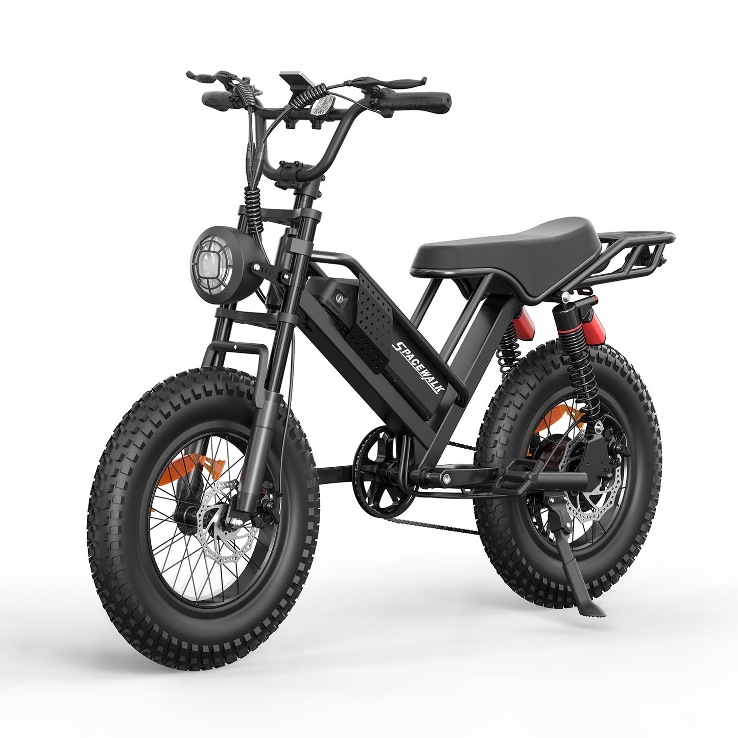 Spacewalk Electric Bike for Adult,20"x4"Fat Tires Ebike,Suitable for Riders 5'5"& Above,750W Motor,24.9mph,48V 15Ah Removable Battery,2X Front & 2X Rear Suspension for a Smoother Ride