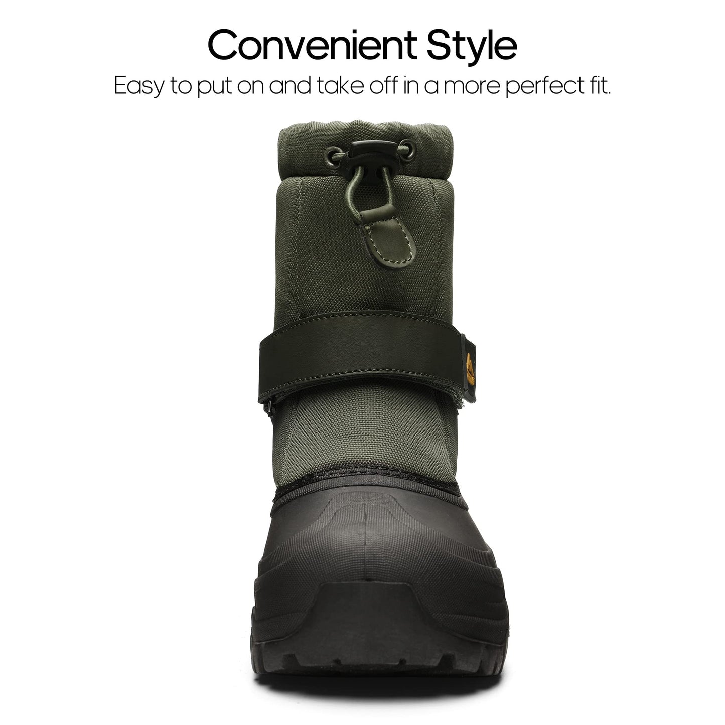 NORTIV 8 Kids Snow Boots Boy's Girl's Waterproof Cold Weather Classic Booties Hiking Outdoor Shoes (Little Kids/Big Kids)