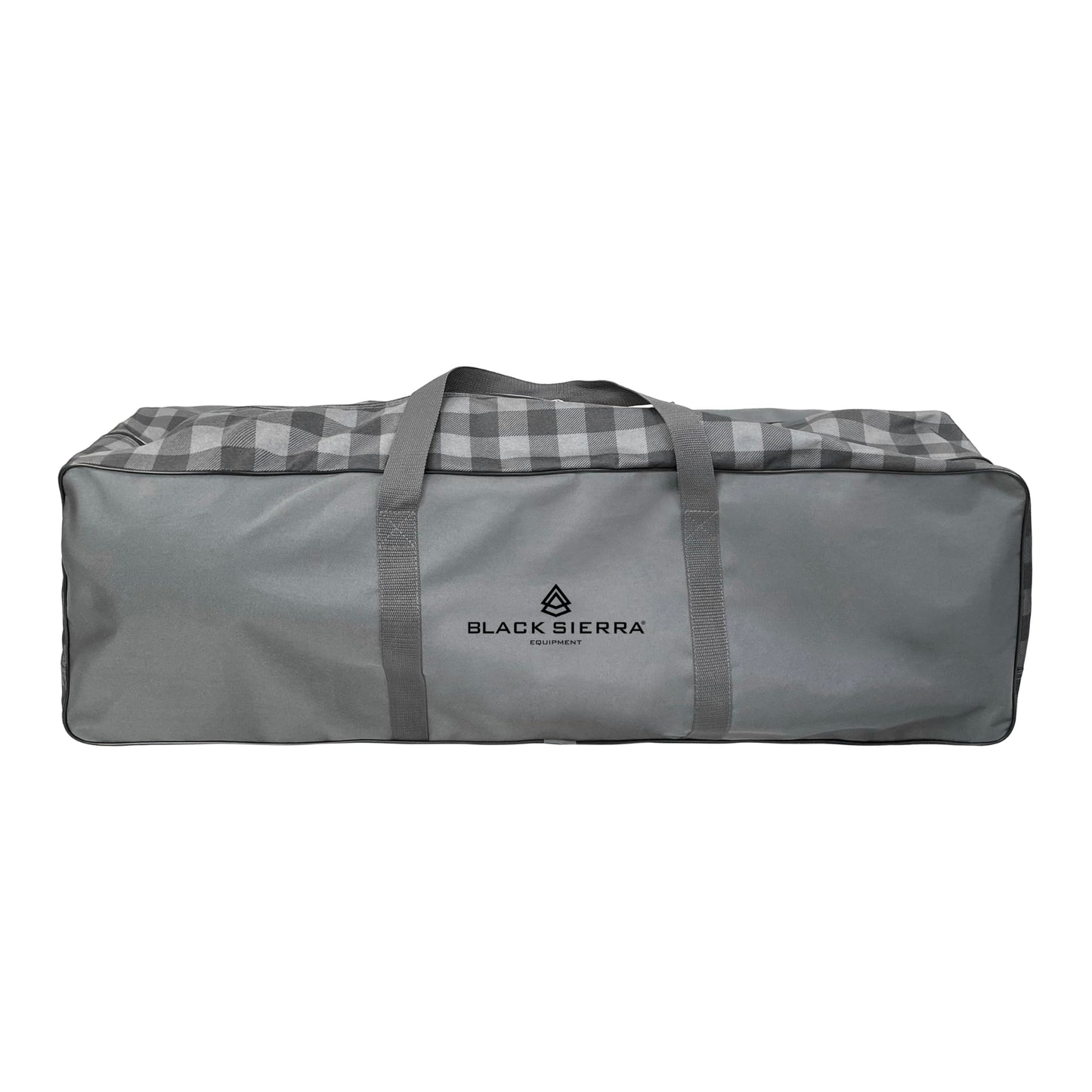 Black Sierra Oversized Plush Padded Camping Sofa, Portable Outdoor Loveseat Supports 500 Lbs, XL Foldup Couch w/Dual Cupholders and Carry Bag, Great for Beach, Camping, RV, Patio
