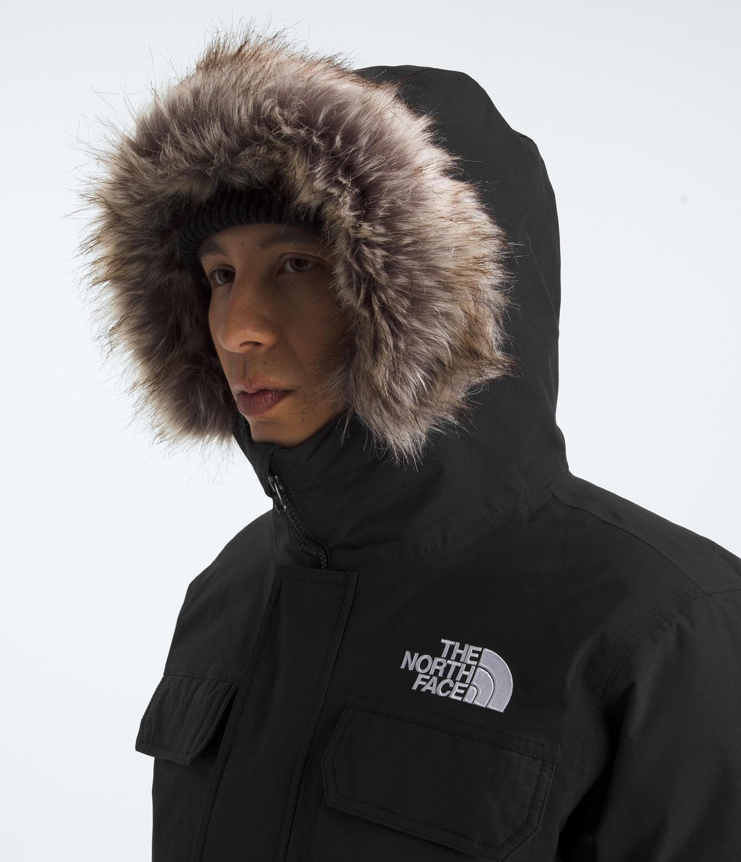 THE NORTH FACE Men's McMurdo Bomber Jacket | Waterproof, Waterfowl Down Insulation, Hooded Jacket