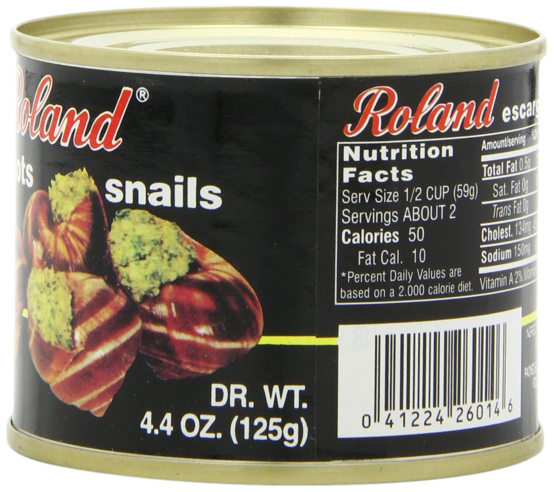 Roland Foods Escargot Snails, Very Large, 7.75 Ounce, Pack of 12