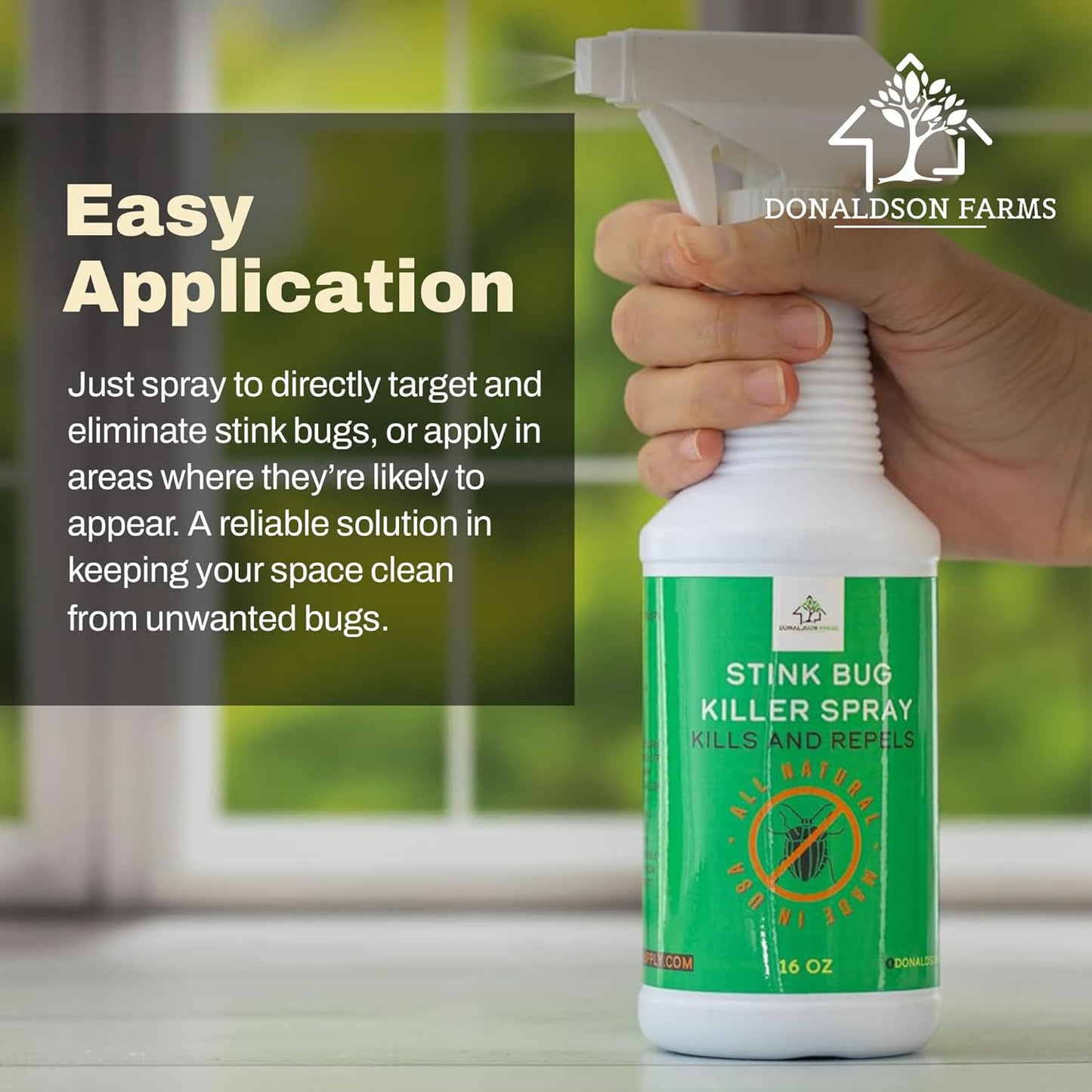 Stink Bug Spray - Naturally Eliminate Stink Bugs for a Refreshing Home Atmosphere, Keeping Unwelcome Intruders at Bay, 16oz