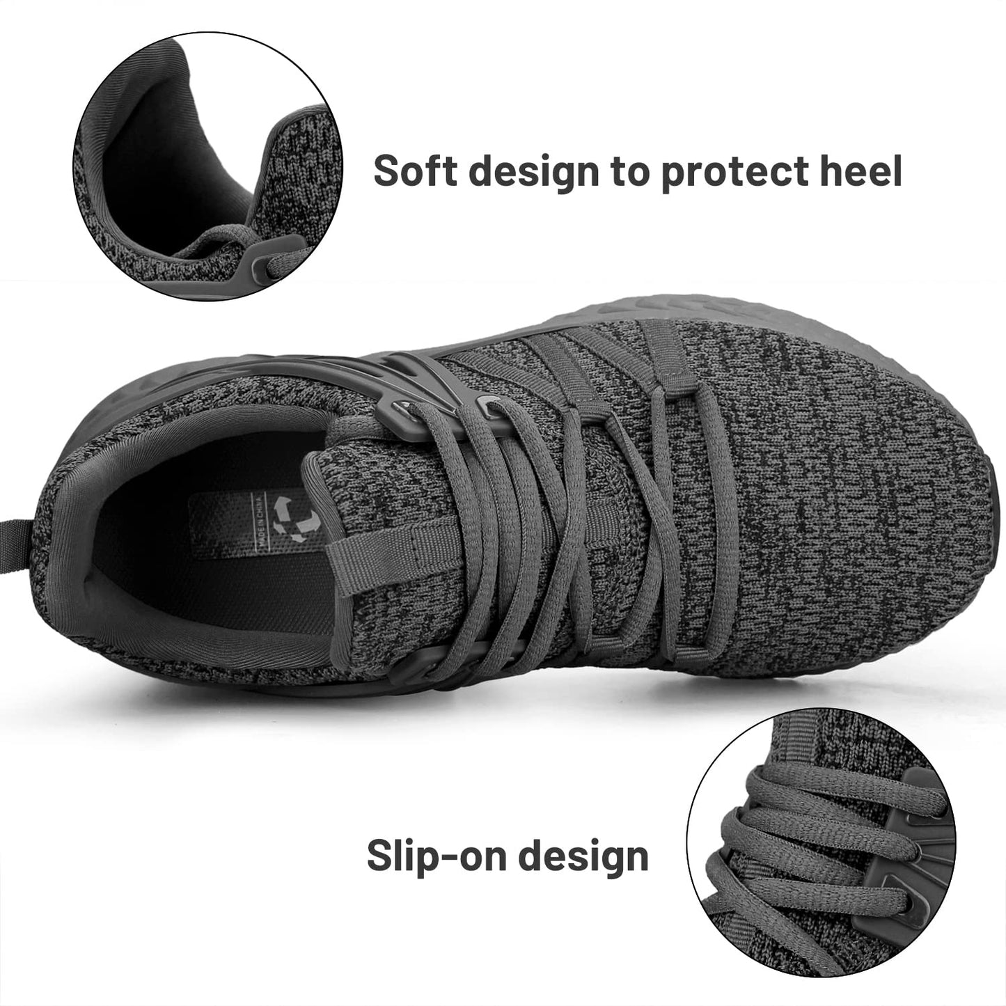 Abboos Womens Slip On Sneakers Women Walking Tennis Shoes Lightweight Casual Sneakers for Gym Travel Work