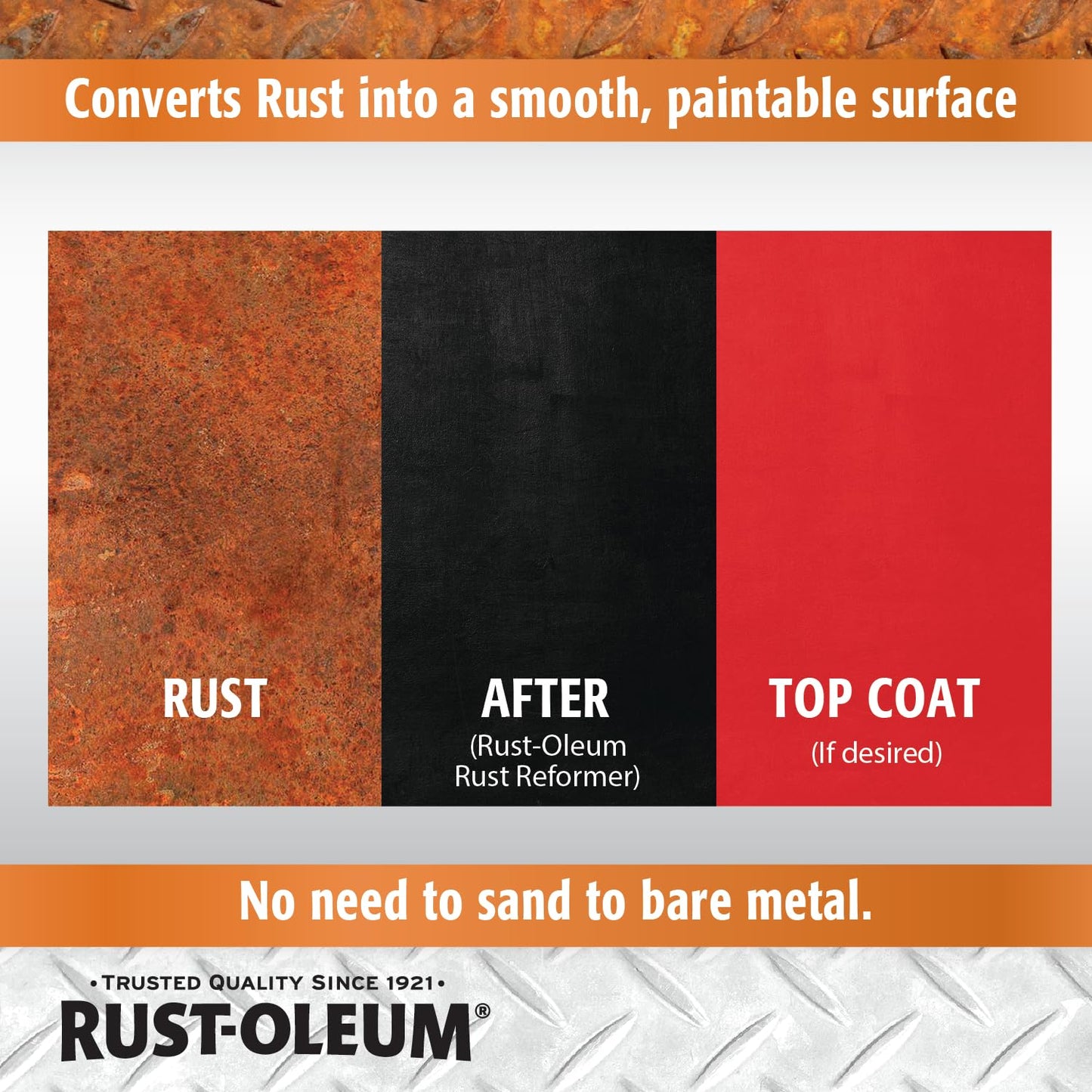 Rust-Oleum 215215-6PK Stops Rust Rust Reformer Spray, 10.25 oz, Black, 6 Pack