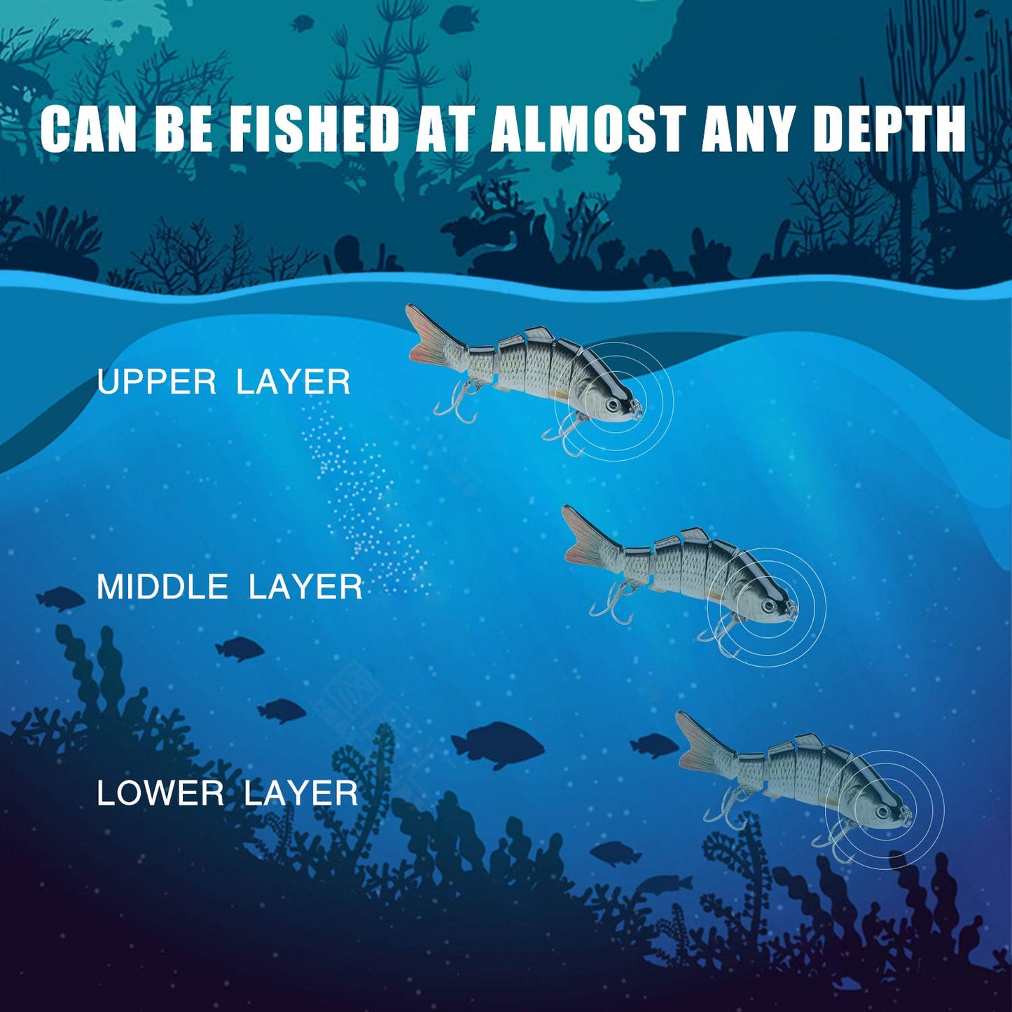 TRUSCEND Swimmax for Freshwater and Saltwater, Lifelike Fishing Lures for Bass Trout Crappie Walleye Pike Bluegill Salmon, Swimbait for Bass Fishing, Amazing Fishing Gear Gifts for Family Fishing