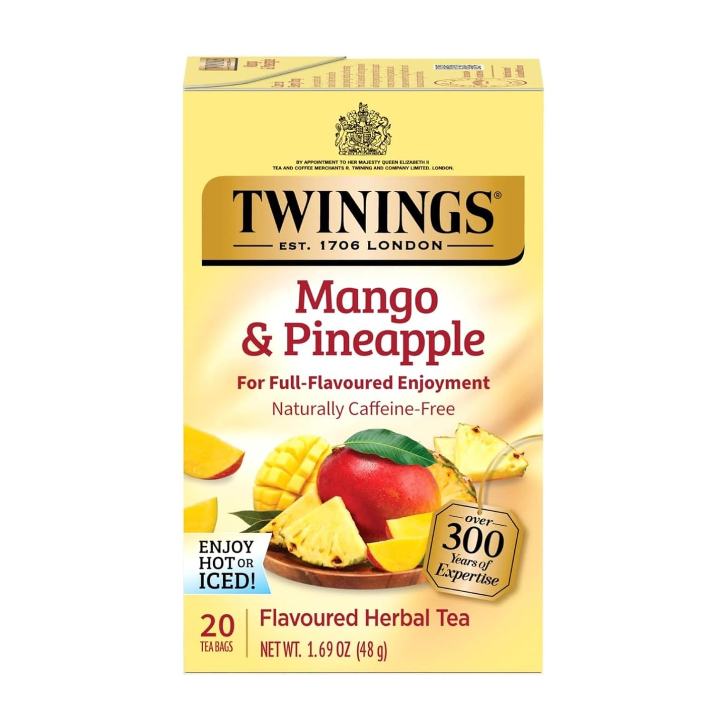 Twinings English Breakfast Black Tea Individually Wrapped Bags, 100 Count (Pack of 1), Smooth, Flavourful, and Robust, Caffeinated, Enjoy Hot or Iced, 100 Teabags