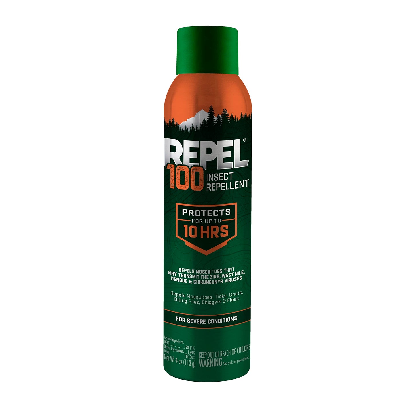 Repel 100 Insect Repellent, Pump Spray, 4-Fluid Ounces, 10-Hour Protection