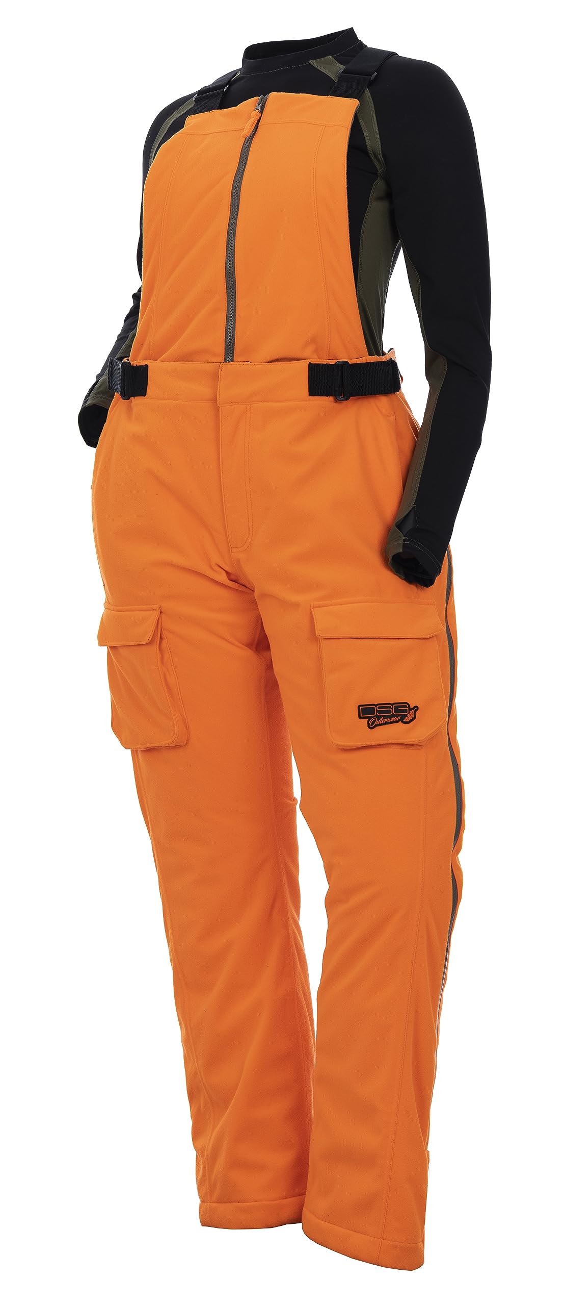 DOING SOMETHING GREAT Kylie 5.0 Camouflage Drop Seat Hunting Bibs for Women, DWR Waterproof, Thin Profile 120g Insulated