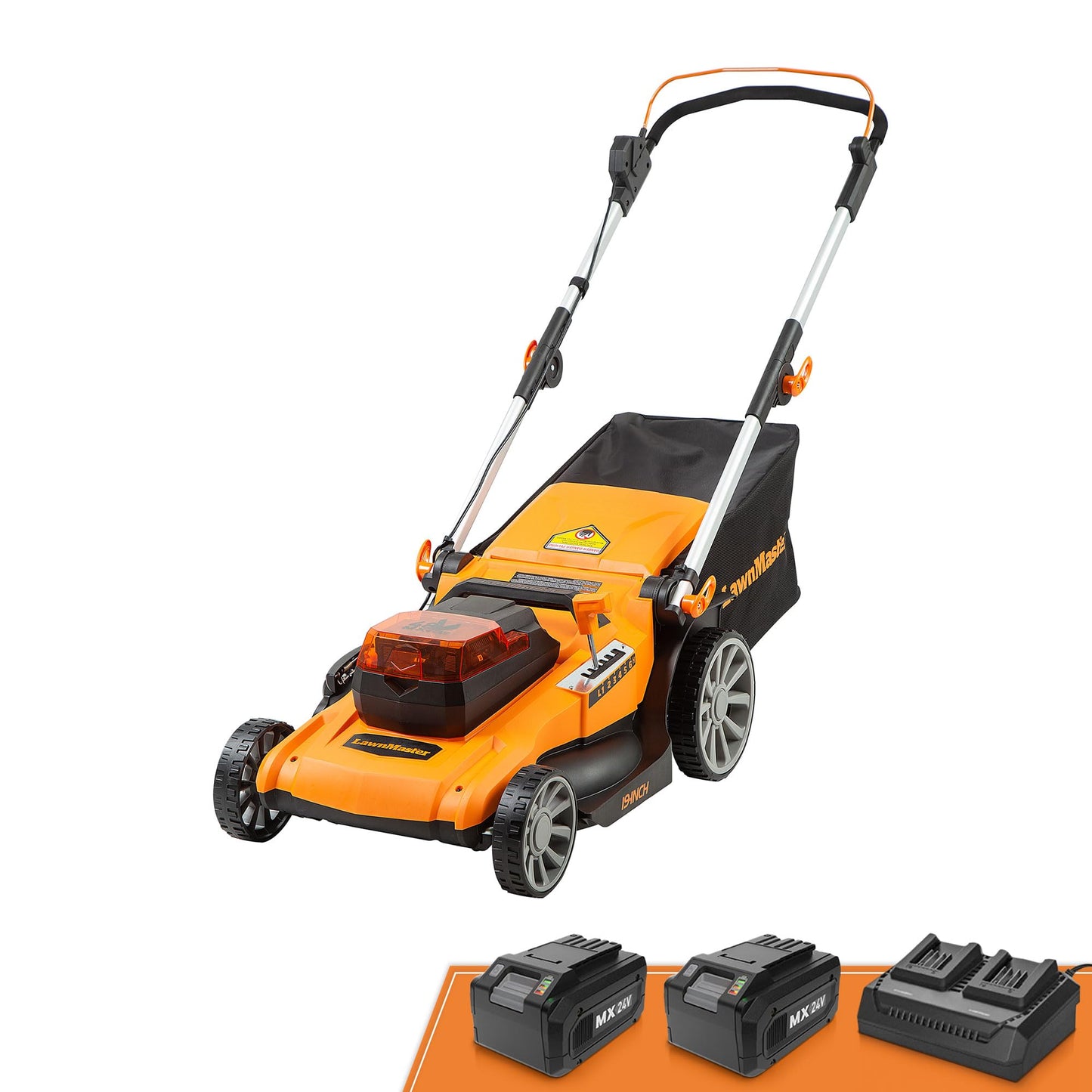 LawnMaster MEB1216K Electric Lawn Mower 16-Inch 12AMP