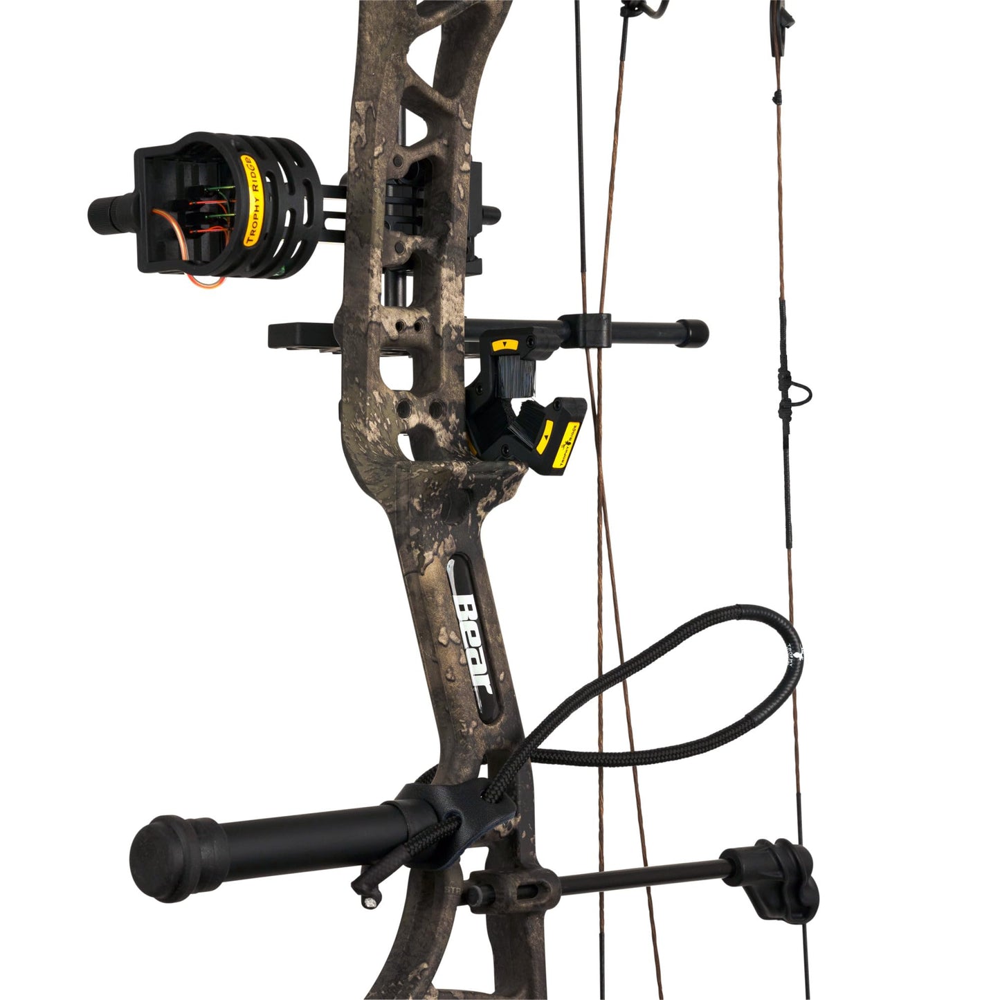 Bear Archery Species EV Ready to Hunt Adult Compound Bow Package, 23.5”- 30.5” Draw Length, 55-70 and 45-60 Lbs Draw Weight, Up to 320 FPS, Made in USA, Limited Life-Time Warranty