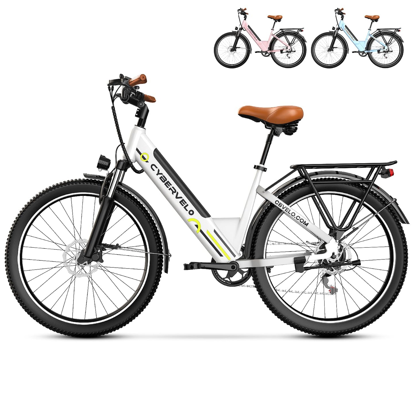 1000W Ebikes for Adults,80 Miles Max Range Removable Battery Ebike,26" Electric Bike for Adults Adult Electric Bike for Commute(7-Speed)