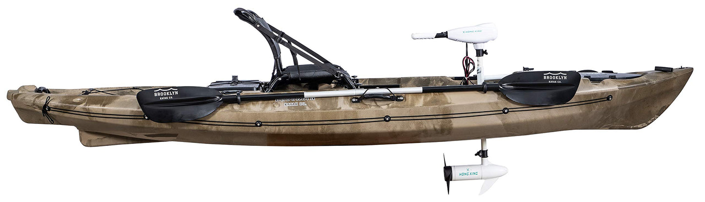 Brooklyn 12.0 Pro Pedal or Motorized Kayak 12' Sit On Top Fishing Kayak Choose Flipper Drive, Proppeller Drive or Trolling Motor
