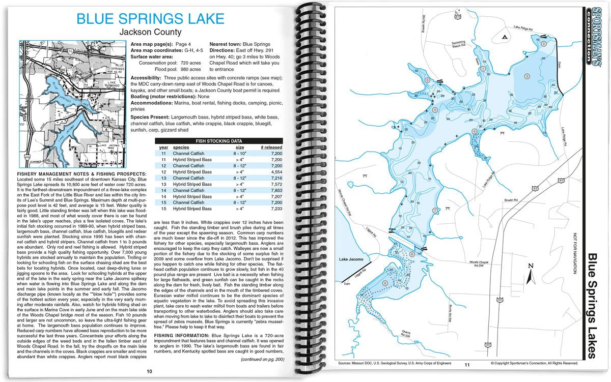 Missouri Fishing Map Guide (Sportsman's Connection)