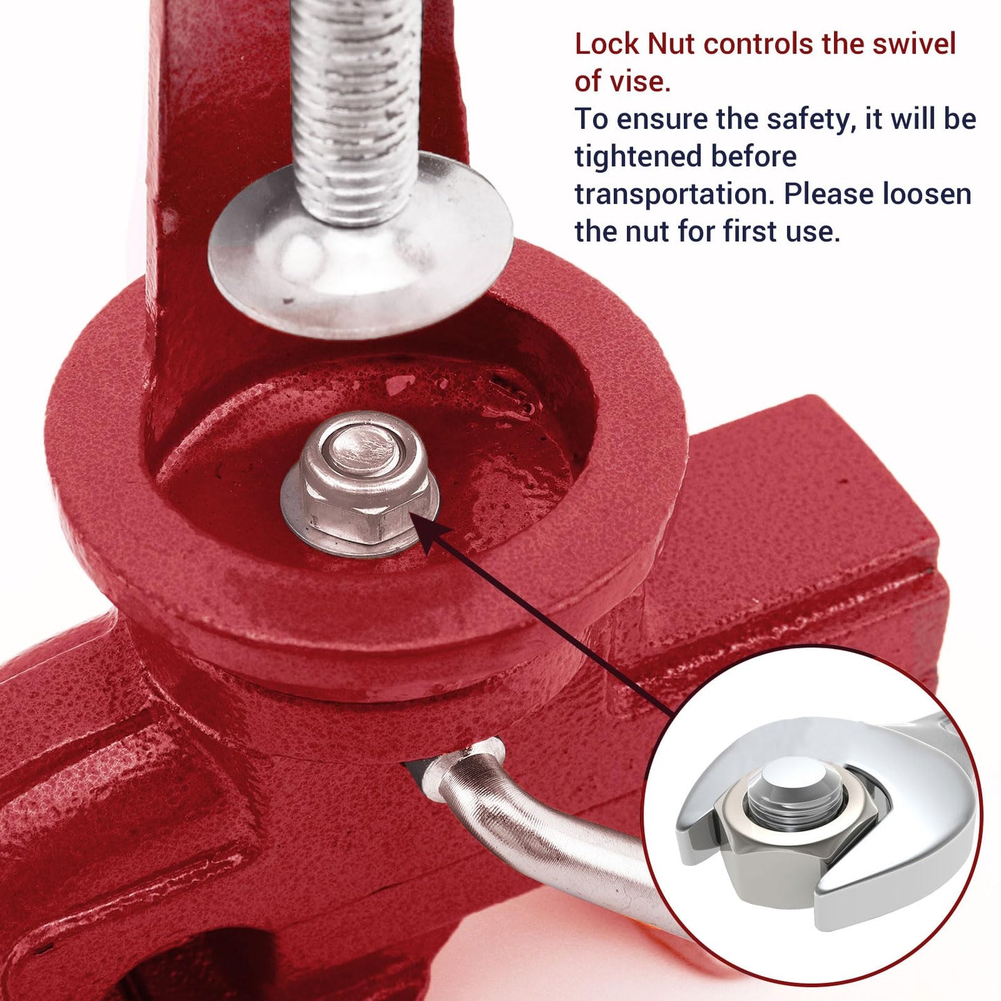 Nuovoware Table Vise 3 Inch, 360° Swivel Base Universal Home Vise Portable Bench Clamp, Clamp-on Vise Bench Clamps Fixed Tool for Woodworking, Metalworking, Cutting Conduit, Drilling, Sawing, Blue