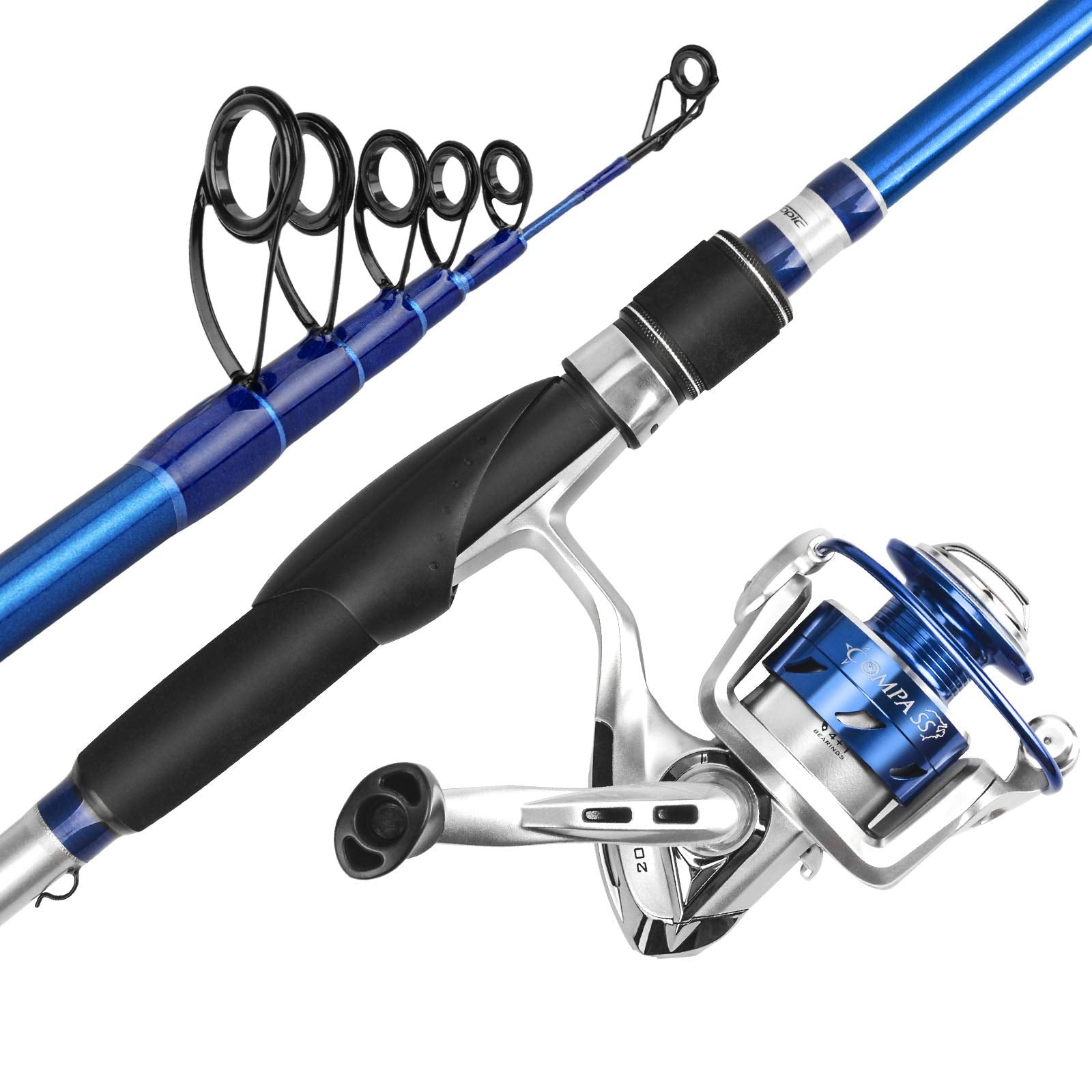 6ft fishing pole KastKing Compass Telescopic Rods and combo Spoon Using a Line Winding Style:Mullet HD Graphite composite rod blanks
